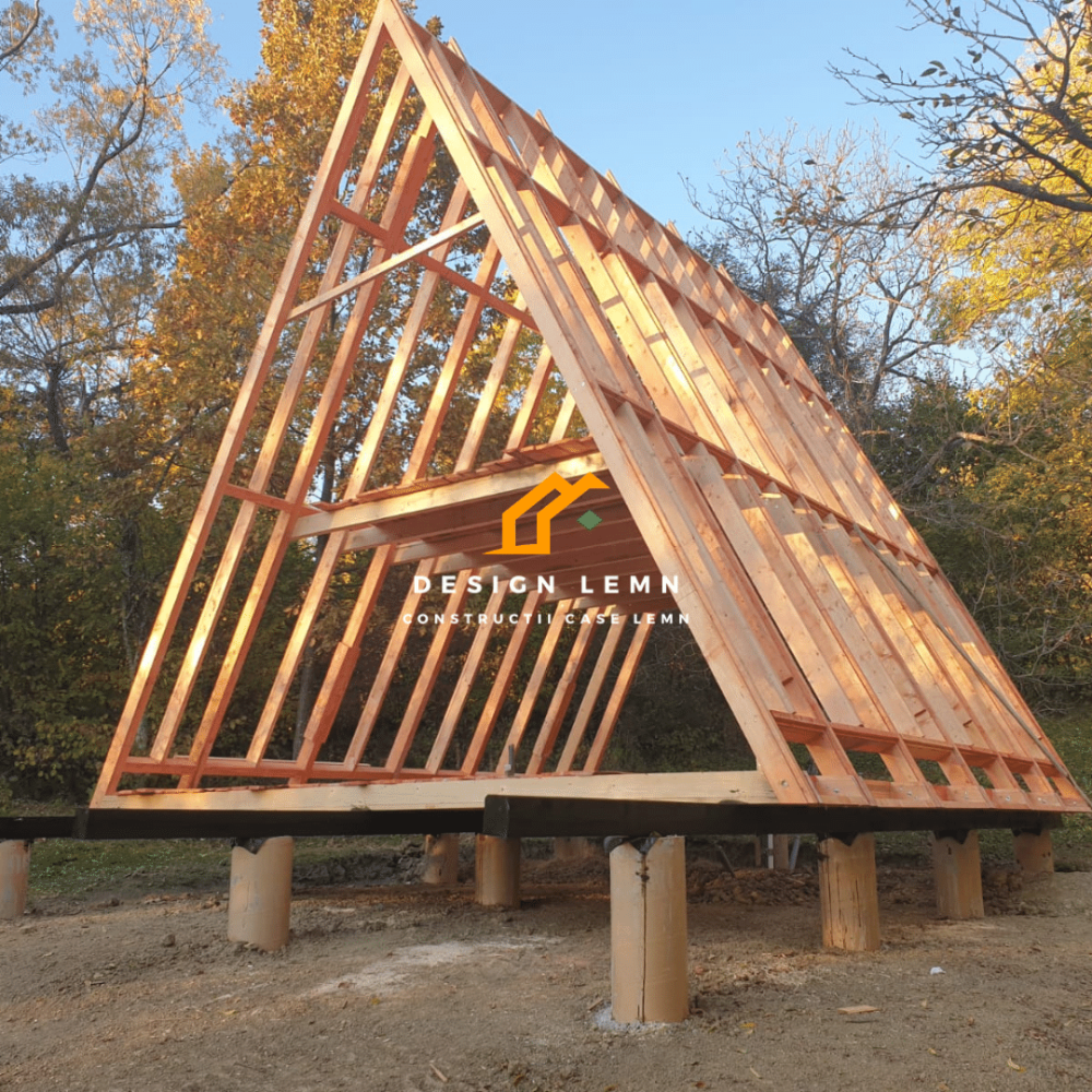 Builders of A-frame houses and log cabin