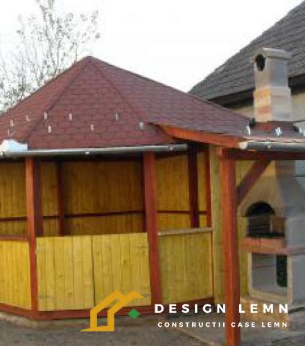 Fir wooden covered gazebo C 018 C