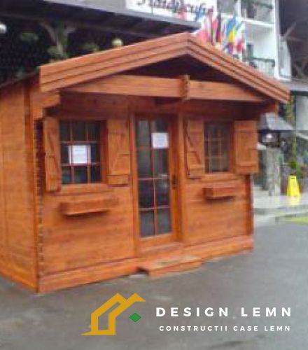 Fir wooden rustic pavilion C 044