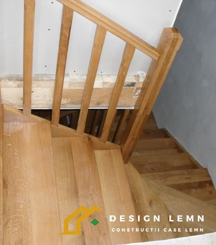 Fir wooden staircase s 04