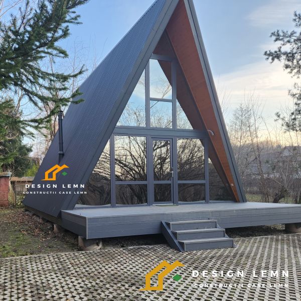 Casa tip A-frame, pret producator, Radu , 72,25mp + terasa 12mp